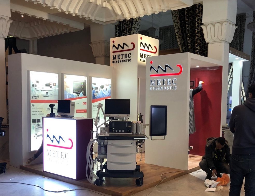 Metec Diagnostic — Stand salon médical par Sign Print